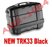 BAULETTO VALIGIA TREKKER TRK33 BLACK ALLUMINIO TRK33B BAULE 33 LITRI NERO BLACK