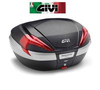 BAULETTO VALIGIA V56 MAXIA4 CATADIOTTRI ROSSI COVER NERA CARBON LOOK GIVI