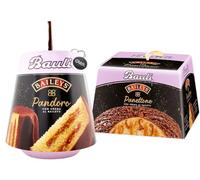 Bauli Baileys Mix Pandoro e Panettone Soffice Specialità con Crema al Liquore Baiyles 750g con Portachiavi CAIYA®