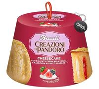 Bauli Creazioni di Pandoro Cheesecake con Delicata Crema alla Panna e Farcitura ai Frutti di Bosco 820g con Portachiavi CAIYA®
