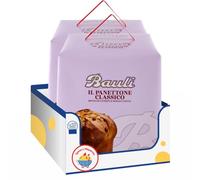 Bauli Il Panettone Classico - Con Uvetta e Scorze d’Arancia - Dolce di Natale Tradizionale - 1 Kg (2 pezzi)