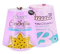 Bauli Mix Pandoro di Verona Classico e Ciocosoffice con Gocce Cioccolato Senza Lattosio Lactose Free (2023) 700g con Portachiavi CAIYA®