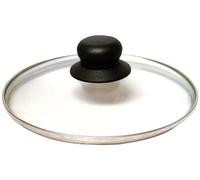 Baumalu-383712-Coperchio in Vetro, 18 cm, con Bordo in Acciaio Inox