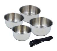 Baumalu - 4 pentole in acciaio inox da 14 a 20 cm, coda rimovibile