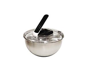 BAUMALU Centrifuga per insalata, acciaio, 28 x 17,5 cm