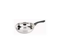 Baumalu - Padella Primo - Acciaio Inox - Tutti i fuochi tra cui induzione - Triplo fondo diffusore, distribuzione omogenea del calore - Manico fisso in bachelite - Ø24 cm, argento