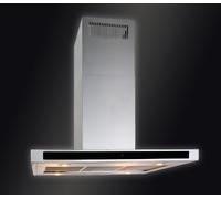 Baumann - Cappa a isola, modello Vela Isola, 90 x 60 cm, 800 M3/H, prestazioni di estrazione, 4 livelli, controllo touch, 20 dB sul livello massimo