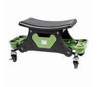 Baumarktplus Werkstatthocker Rollsitz Nero/Verde Portate fino a 150 kg