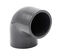 Baumaxxe Gomito PVC-U 50 mm 90° PN16 Grigio - bm014