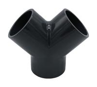 Baumaxxe Raccordo a Y PVC-U 45° 63 mm 2 PN16 - bm165