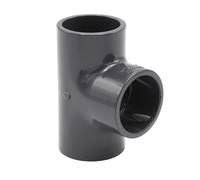 Baumaxxe Raccordo T PVC-U 90° 40 mm PN16 Grigio - bm066