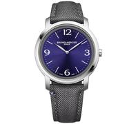 Baume & Mercier Classima MOA10706 Men's Quartz Watch - 42mm Stainless Steel Case, Violet Sun Satin Dial, Interchangeable Straps