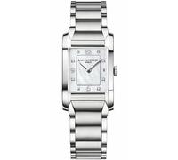 Baume & Mercier Hampton MOA10050 Women's Quartz Watch - Mother-of-Pearl Dial, Diamond Hour Markers, Stainless Steel Bracelet