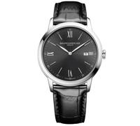 Baume & Mercier My Classima / orologio uomo / quadrante ardesia / cassa acciaio / cinturino pelle nera
