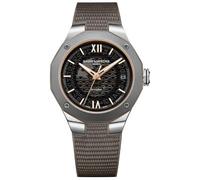 Baume & Mercier Riviera MOA10720 Men's Automatic Watch - 39mm Stainless Steel Case, Smokey Grey Sapphire Dial, Grey Rubber Strap