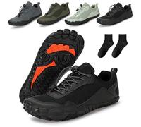 Baumme Scarpe ortopediche impermeabili a piedi nudi, da uomo e da donna, per il tempo libero, per lo sport, casual, da lavoro, da uomo, traspiranti, antiscivolo, leggere, larghe, 36 - 46, Nero , 46 EU