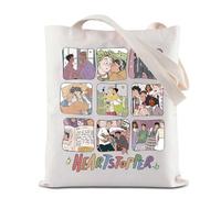 BAUNA Borsa a tracolla LGBTQ riutilizzabile per la spesa LGBT LGBT Pride, Borsa Cuore, 32*37CM