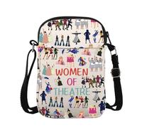 BAUNA Borsa a tracolla per amanti del musicale, regalo per teatro musicale, borsa a tracolla da donna, borsa a tracolla per attrice, Teatro Donna Cb, 15*21*2cm