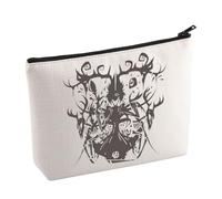 BAUNA Borsa Cosmetica Hazbin Hotel, Borsa per Il Trucco Alastor, Regalo per Fan del Demone della Radio, Helluva Boss