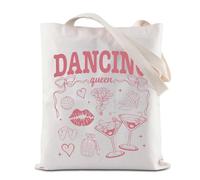 BAUNA Borsa per la spesa riutilizzabile per addio al nubilato con regina danzante e addio al nubilato, borsa per la spesa, borsa da sposa Bach, Borsa Dancing Queen, 35*40cm
