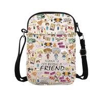 BAUNA Golden TV Show Borsa a tracolla per migliore amica Borsa a tracolla dell'amicizia Borsa a tracolla Golden Sisters BFF regalo, Amico Cb, 15*21*2cm