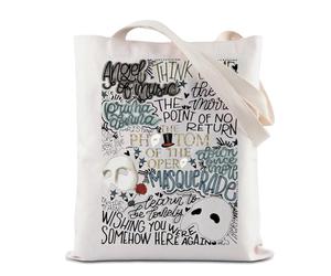 BAUNA Opera Musical - Borsa musicale per la spesa, riutilizzabile, idea regalo per teatro di Broadway, Borsa Opera, 35 * 40cm