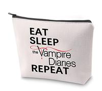 BAUNA TVD Merchandise Borsa Cosmetica con Cerniera Ispirata alla Serie TV dei Vampiri per le Fan delle Ragazze Vampiro