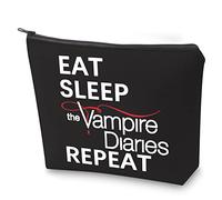 BAUNA TVD Merchandise - Trousse per cosmetici, con cerniera, ispirata alla serie TV Vampire, Bl il Vampiro Ripetizione