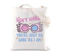 BAUNA Wizard Movie Merchandise Tote Bag Wizarding World Borsa a tracolla Mago Mago Scuola di Magia Regalo Scuola di Luna Occhiali Regalo Ispirato per i fan, Borsa Sane, 32*37CM