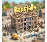 Baustelle - Malbuch - 41 Spannende Bau-Szenen zum Ausmalen | von mediamake.de: Bagger, Kräne, Lastwagen & mehr für Kinder & Erwachsene