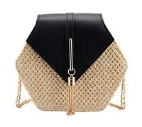 Bausweety - Borsa a tracolla estiva in paglia per donne