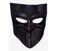 Bauta Nera In Pelle - Maschera Veneziana Originale Artigianale