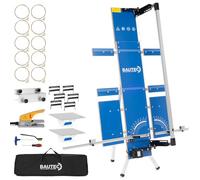BAUTEC GAZELLE 7 "BUTTERFLY" » Tagliatore di polistirolo 200 Watt / 1.300mm » Set incl.10 fili di taglio, borsa morbida, supporto per ponteggi, raspa per levigatrice » Taglierina a filo
