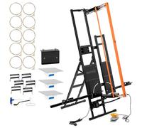 Bautec - Taglierina per polistirolo professionale, 1,350/330 mm, taglierina a filo caldo, set con 10 fili di taglio, interruttore a pedale, supporto per ponteggio, 3 rasole, 6 polistiroli