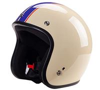 BAUTI Casco Moto Open Face in Stile Giapponese Casco Jet 3/4 Retro Casco Moto Omologato DOT/ECE per Uomini E Donne Leggero Tinta Unita Ciclomotore Scooter Cruiser D,XL=(61-62CM)