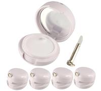 Bauts di balsamo per le labbra vuoto, contenitori salati a labbra a 5, contenitori di balsamo per labbra in plastica vuota con una spazzola e un sigillo in silicone, contenitori di balsamo per l