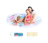 Baux-Piccoli Piscina Spiaggia - 2 pollici su pagaiatura, Tappetino d'acqua Pieghevole | Copertura esterna senza slittamento per Les, Superfici di Gioco Gonfiabile per Giochi Cortile Activ