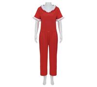 Bauxhie Sally O'Malley Costume da donna in 50 outfit Saturday Night Kick Lady Cosplay Halloween Tuta (rosso, S)