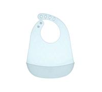 Bavaglia in silicone con tasca azzurro - chicco