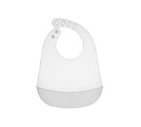 Bavaglia in silicone con tasca grigio - chicco