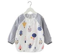 Bavaglini Bambino Carino Stampato Impermeabile Smock Bavaglino Lavabile antimacchia Grembiule - 100cm 4