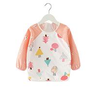 Bavaglini Bambino Carino Stampato Impermeabile Smock Bavaglino Lavabile antimacchia Grembiule - 90cm 2