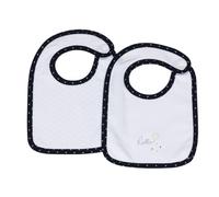 Bavaglini in cotone bianco confezione da 2