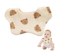 Bavaglini Petale,Bavaglini in garza di cotone - Bavaglini in puro cotone morbido per tutte le stagioni, facili da pulire, per l'alimentazione per ragazzi e ragazze,