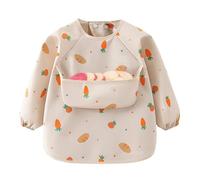 Bavaglini Premium A Maniche Lunghe: Grembiuli Da Alimentazione Ecologici, Durevoli E Lavabili, Grembiuli Con Maniche Morbide E Impermeabili | Bavaglini Lavabili Riutilizzabili Per Da 6 A 36 Me