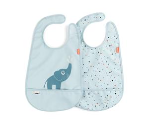 Bavaglino impermeabile con velcro Done by Deer set da 2 pezzi