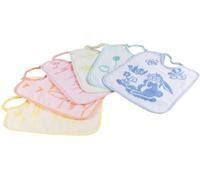 Bavaglino Medio Neonati in spugna, senza BPA, assorbente, lavabile e riutilizzabile, con un elastico e una lavorazione jacquard