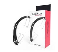 Bavaglio BDSM con Gancio Darkness - Cinturini in Pelle Nera