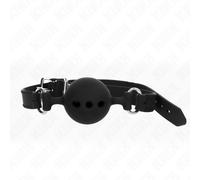 Bavaglio BDSM con Sfera Kink - Silicone, Misura L, Regolabile