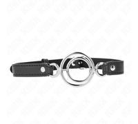 Bavaglio BDSM O-Ring Kink - Nero, 63 x 2,5 cm